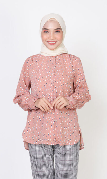 Nada Printed Blouse Maudy Carrot