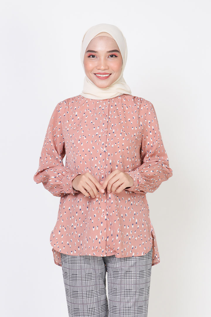 Nada Printed Blouse Maudy Carrot
