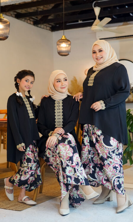 Tasnim Kurung Black