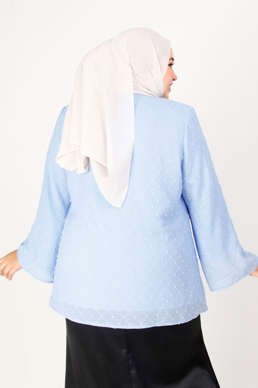 Elyana Plus Blouse Baby Blue - Image 3