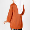 Maheeka Sulam Blouse Burnt Orange - Image 3