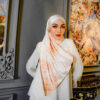 Odelia Printed Shawl Soft Orange