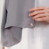 Jasmina Basic Shawl Plain Grey - Image 3