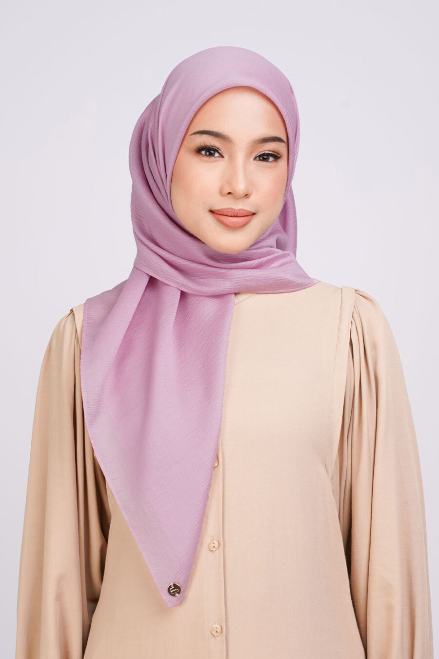 Amaya Texture Chiffon Square Sugar Violet - Image 3
