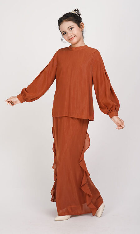 Pelita Kids Kurung Brick Orange