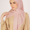 Indira Chiffon Printed Square Pink - Image 3