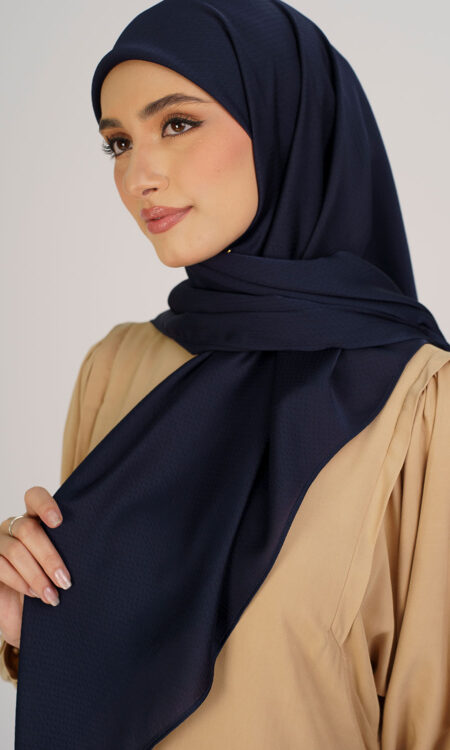Jasmina Basic Square Plain Navy Blue