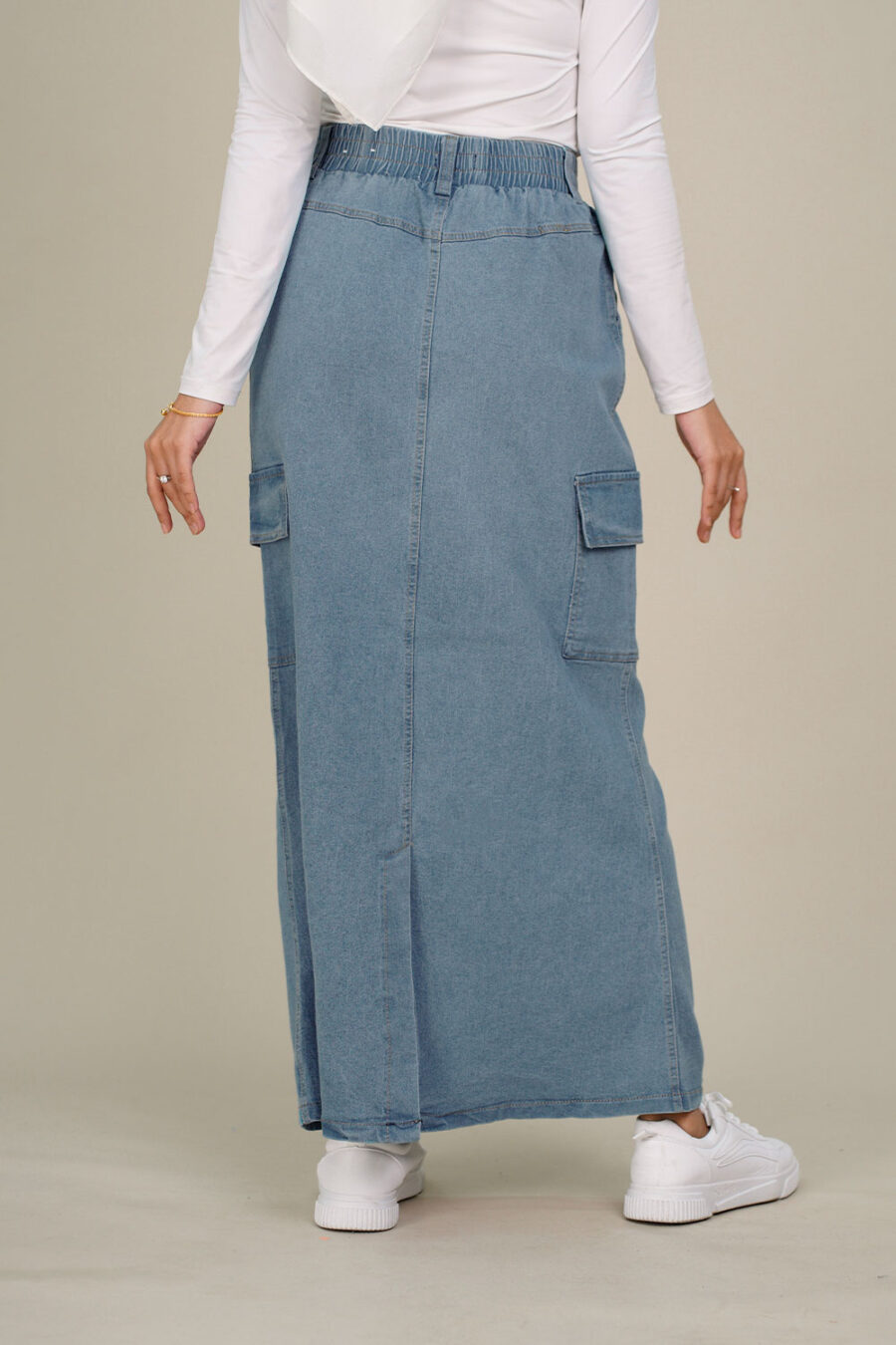 Tyler Denim Jeans Skirt Blue - Image 2
