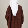 Esti Oversized Checkered Top Brown - Image 4