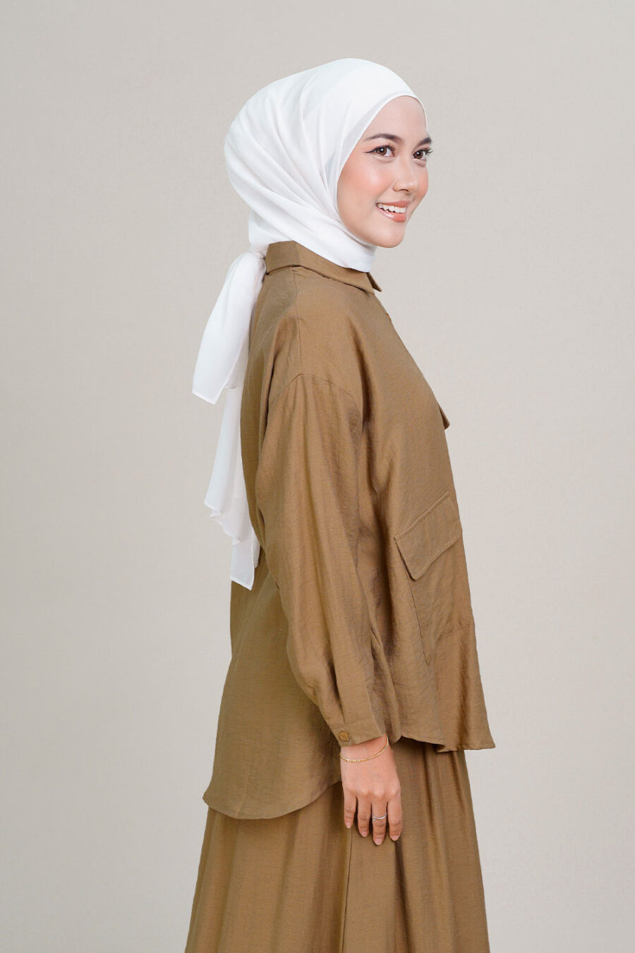Bambi Oversized Top Brown - Image 4