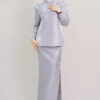 Kalea Shimmer Kurung in Grey