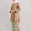 Nour Shantung Kurung in Rich Brown - Image 2