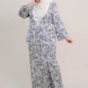Clarisa Plus Size Kurung in Grey