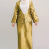 Ilona Plus Size Kebaya Modern in Olive Gold