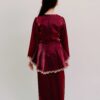 Della Kids Kurung in Burgundy - Image 3
