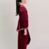 Della Kids Kurung in Burgundy - Image 2