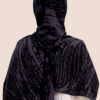 Nurani Chiffon Shawl Printed Black - Image 3