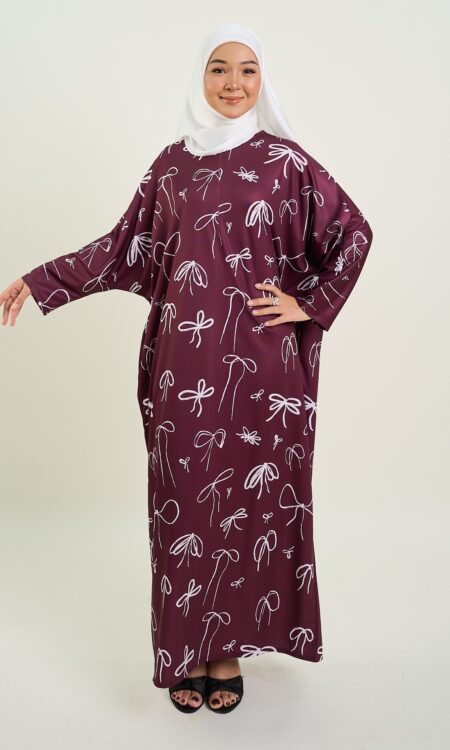 Kalisya Kaftan Maroon