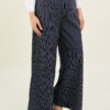 Naomi Stripe Print Pants Navy - Image 2